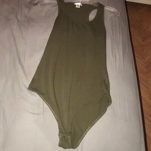 Dark green bodysuit